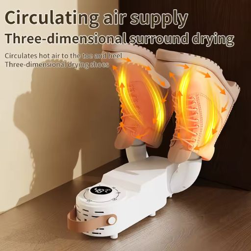 مجفف ومطهر الأحذية الذكي (مؤقت ذكي، قابل للتعديل، تجفيف سريع