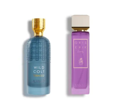 طقم عصاف المزدوج – Gris Erik و Wild Colt Tobacco – أناقة وجرأة في عطر واحد